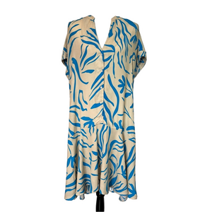 Selected Femme Women’s Tessi-Tonia Short Flutter Shirt Dress Drop Waist 6 Beachy